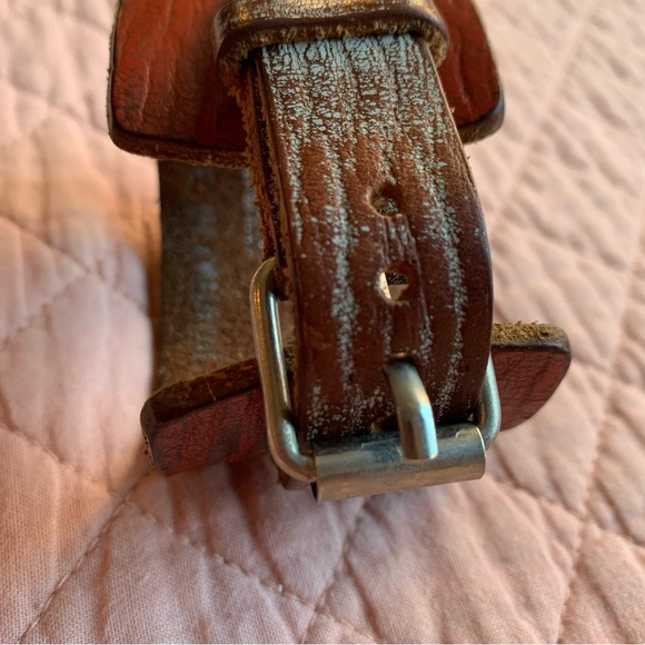 URANIUM Red & Gray leather bracelet - Wrap Strap -  Buckle Closure - Adjustable - Picture 10 of 12